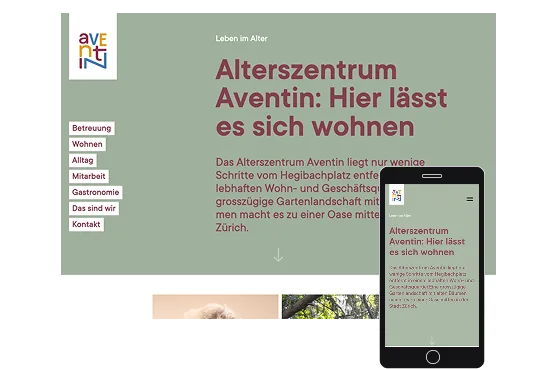 Alterszentrum Aventin Website