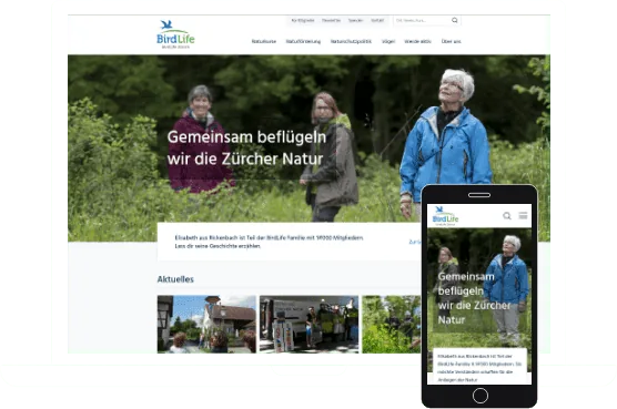 Projekt WordPress-Website BirdLife Z&uuml;rich